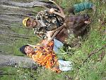 Me congratulating Boris on his 1st Sambar deer taken on the last hunt 2007. 
They dont get much bigger than this. 31 7/8 x 32 3/8 inches 
x 33 1/2...