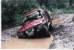Bogged! Time to use the Winch.