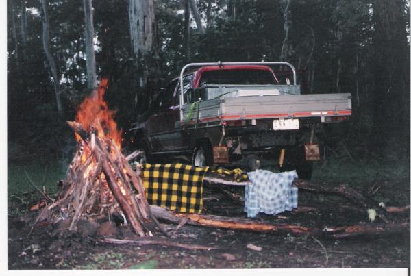 Camped in the Wonnangatta
Time to dry out.