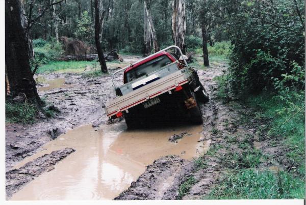 Bogged in the Wonnangata Valley.