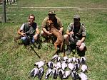 Me Boris & Archie with Rusty and some Wood Ducks shot one afternoon on a dam on private property.